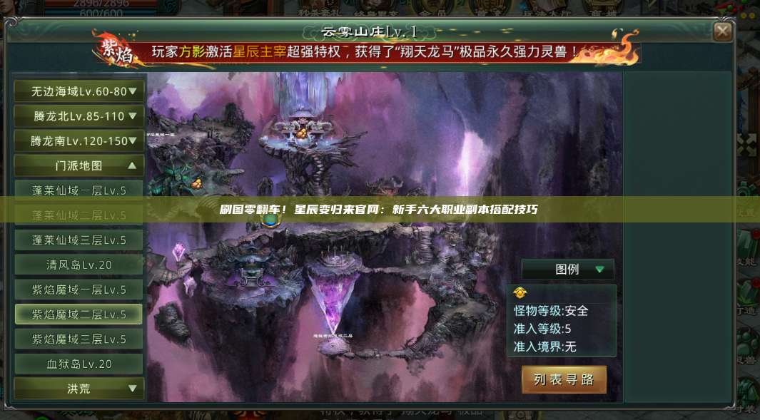 刷图零翻车!星辰变归来官网:新手六大职业副本搭配技巧 第1张 刷图零翻车!星辰变归来官网:新手六大职业副本搭配技巧 第1张
